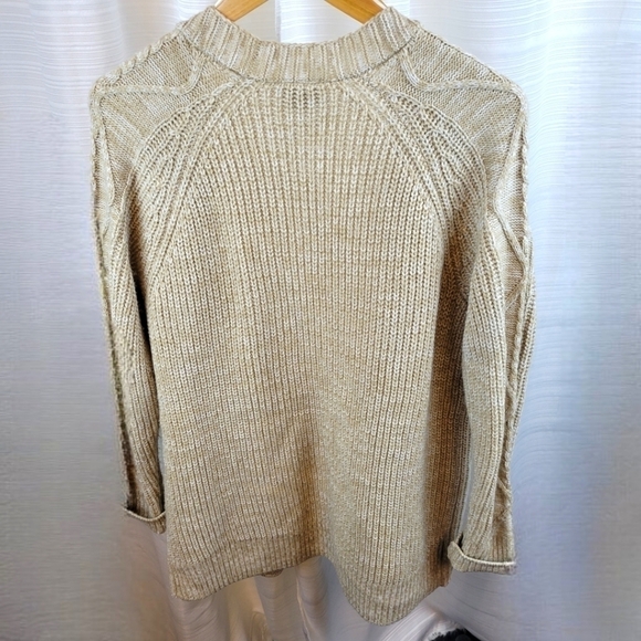 St. John's Bay - Oversize Knit Cardigan Sweater - Cream - Tan - Picture 2 of 6